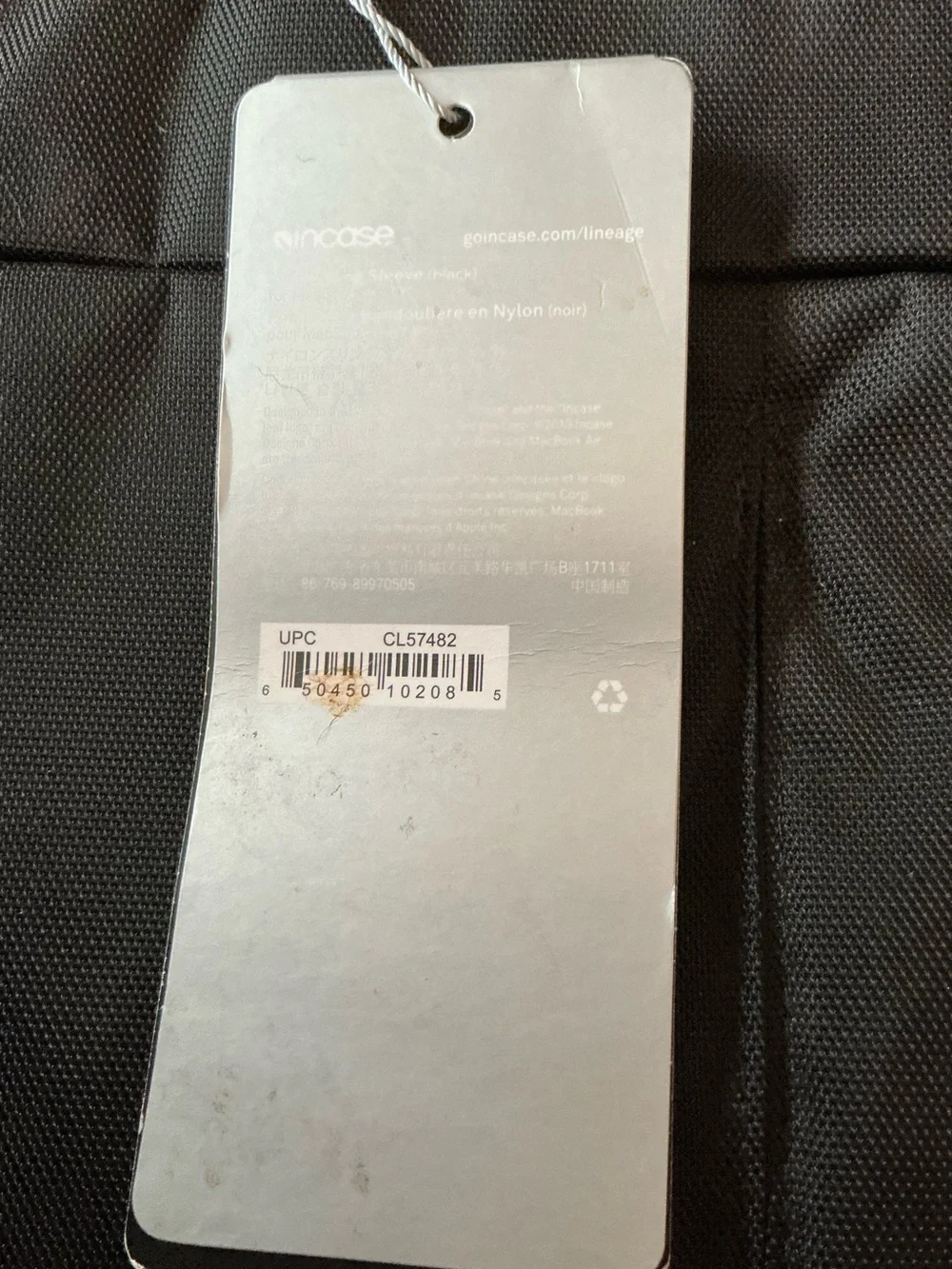 Incase Nylon Sling Sleeve- MacBook Pro 13”- Airport Security Friendly